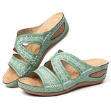 Sandalias de Cuña Ortopédicas para Mujer | Sandalias de Verano Cómodas con Plataforma