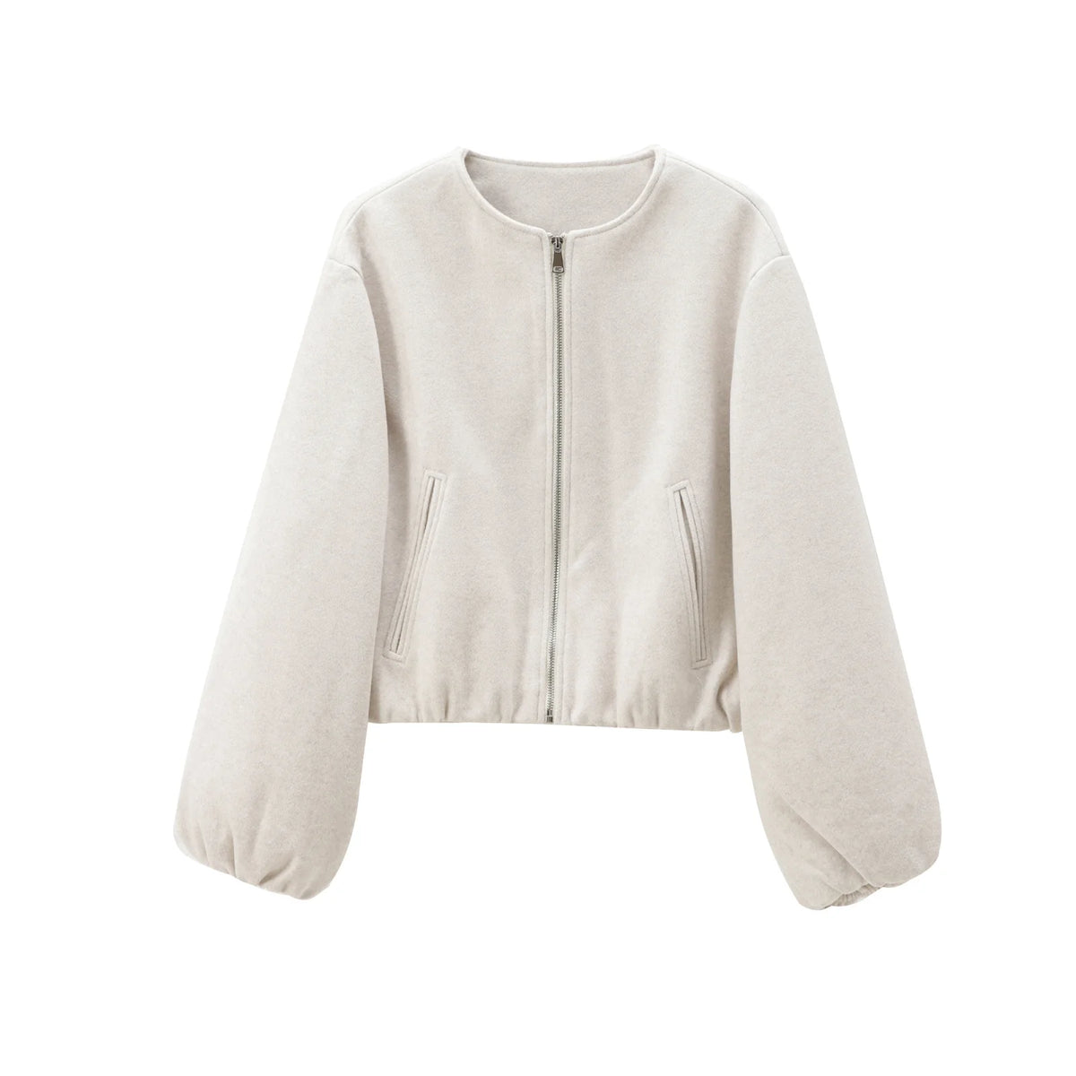 Chaqueta Bomber Cropped para Mujer | Deportiva de Manga Larga con Cremallera