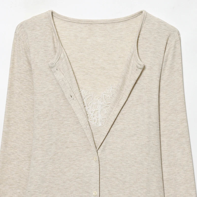 Cárdigan Corto de Punto para Mujer | Chaqueta Ligera Entallada de Manga Larga