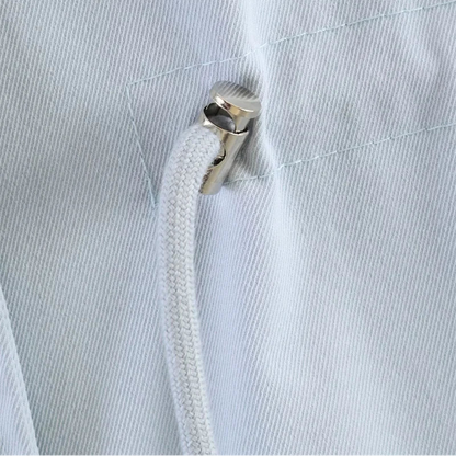 Chaqueta Entretiempo Cuello Alto para Mujer | Cordón Peplum