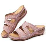Sandalias de Cuña Ortopédicas para Mujer | Sandalias de Verano Cómodas con Plataforma