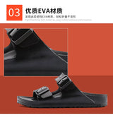 Zuecos EVA con Doble Hebilla para Mujer | Sandalias Cómodas de Verano