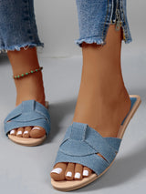 Sandalias Planas para Mujer | Sandalias de Verano de Rejilla Tejida Cómodas