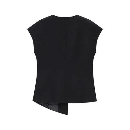Conjunto de Chaleco y Pantalón para Mujer | Chaleco Sastre Asimétrico con Pantalón Recto