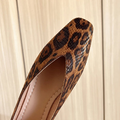 Bailarinas Animal Print para Mujer | Bailarina de Piel Grabada de Otoño