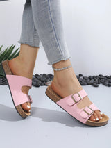 Sandalias de Corcho con Hebilla para Mujer | Sandalias Cómodas de Verano