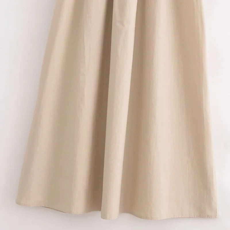 Vestido Largo Canalé para Mujer | Vestido Maxi de Tirantes Anchos de Verano