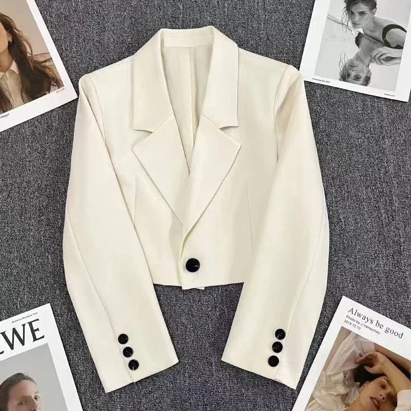 Blazer Recto para Mujer | Chaqueta Elegante de Manga Larga con Botón