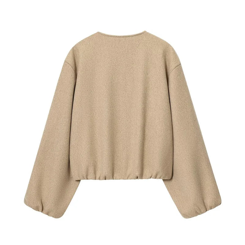 Chaqueta Bomber Cropped para Mujer | Deportiva de Manga Larga con Cremallera
