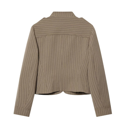 Conjunto Chaqueta y Pantalón de Raya Diplomática para Mujer | Traje de Oficina Elegante