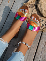 Sandalias Planas para Mujer | Sandalias de Verano de Rejilla Tejida Cómodas