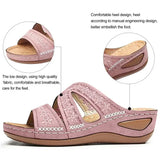 Sandalias de Cuña Ortopédicas para Mujer | Sandalias de Verano Cómodas con Plataforma