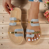 Sandalias Planas de Borlas para Mujer