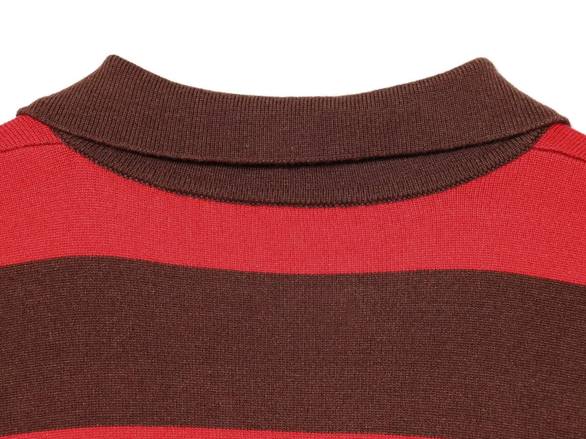 Jersey de Rayas Cuello Polo para Mujer | Oversize