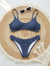 Bikini de Lunares para Mujer | Bañador Push Up de Dos Piezas de Verano