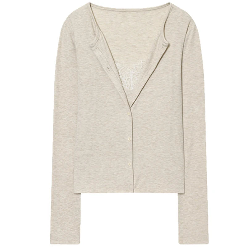 Cárdigan Corto de Punto para Mujer | Chaqueta Ligera Entallada de Manga Larga