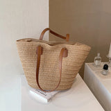 Bolso de Rafia para Mujer | Capazo de Playa Tejido de Verano