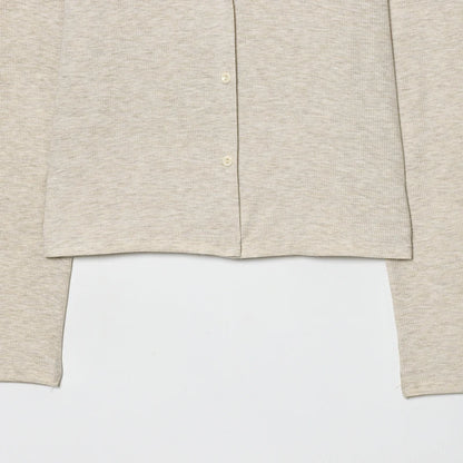Cárdigan Corto de Punto para Mujer | Chaqueta Ligera Entallada de Manga Larga