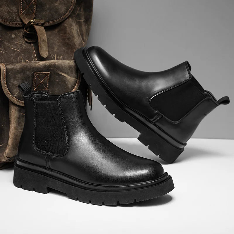 Botines Chelsea para Mujer | Botines Negros de Suela Track