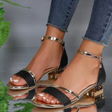 Sandalias de Tacón Bajo para Mujer