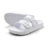 Zuecos EVA con Doble Hebilla para Mujer | Sandalias Cómodas de Verano
