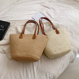 Bolso de Rafia para Mujer | Capazo de Playa Tejido de Verano