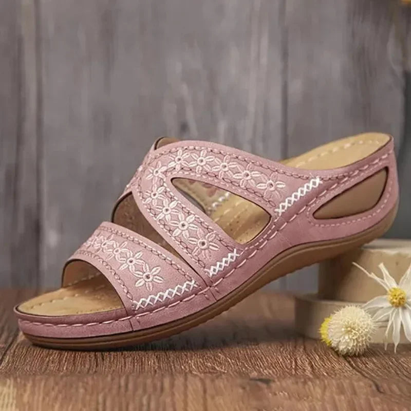 Sandalias de Cuña Ortopédicas para Mujer | Sandalias de Verano Cómodas con Plataforma