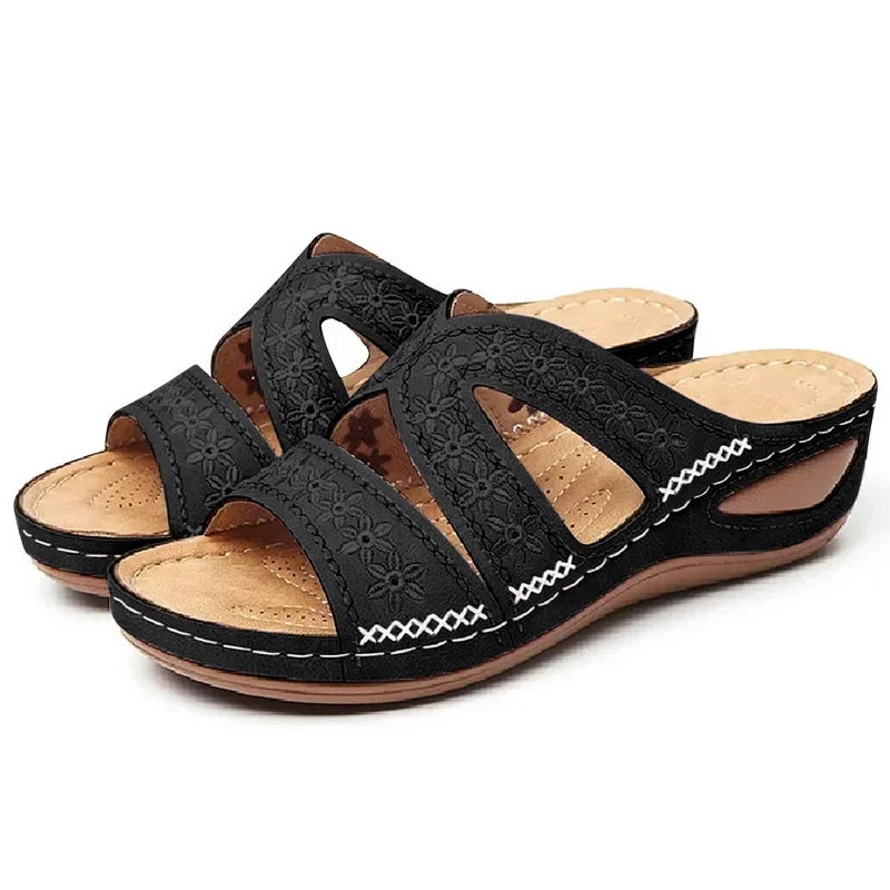 Sandalias de Cuña Ortopédicas para Mujer | Sandalias de Verano Cómodas con Plataforma