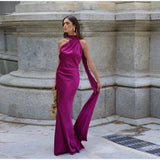 Vestido Largo Satinado para Mujer | Maxi de Verano Halter de Efecto Seda
