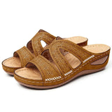 Sandalias de Cuña Ortopédicas para Mujer | Sandalias de Verano Cómodas con Plataforma
