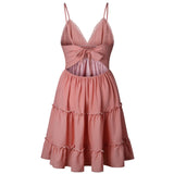 Vestido Lencero Liso para Mujer | Vestido de Tirantes de Verano Elegante