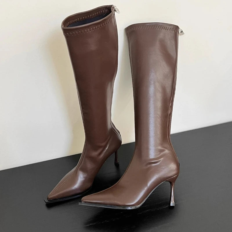 Botas Altas de Tacón de Aguja para Mujer | Botas Elegantes de Invierno