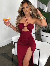 Vestido Midi Entallado para Mujer | Vestido de Verano Ajustado con Escote en V