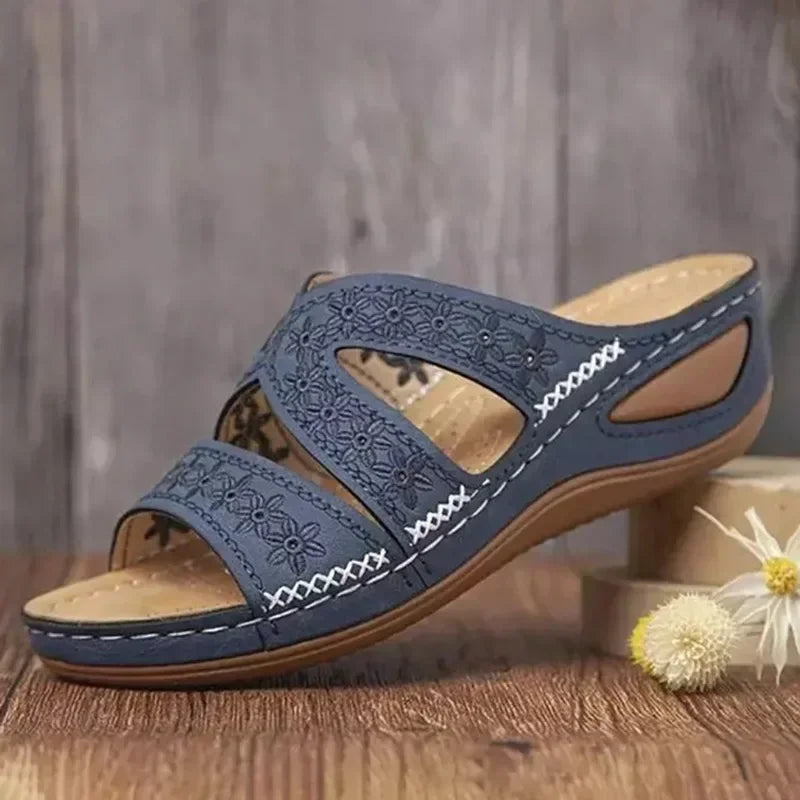 Sandalias de Cuña Ortopédicas para Mujer | Sandalias de Verano Cómodas con Plataforma
