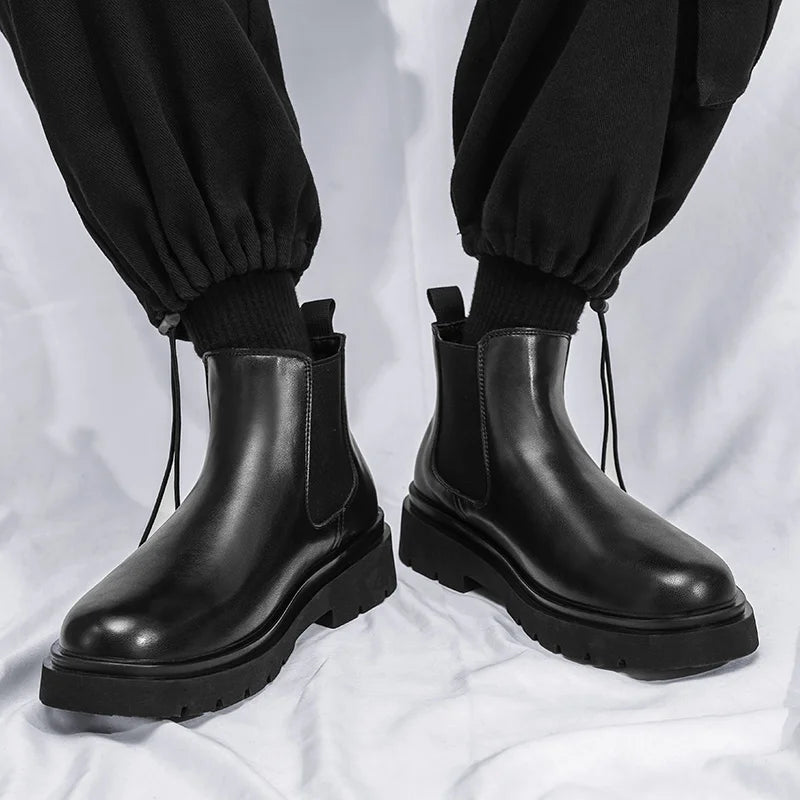 Botines Chelsea para Mujer | Botines Negros de Suela Track