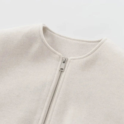 Chaqueta Bomber Cropped para Mujer | Deportiva de Manga Larga con Cremallera