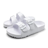 Zuecos EVA con Doble Hebilla para Mujer | Sandalias Cómodas de Verano