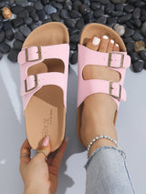 Sandalias de Corcho con Hebilla para Mujer | Sandalias Cómodas de Verano