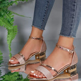 Sandalias de Tacón Bajo para Mujer