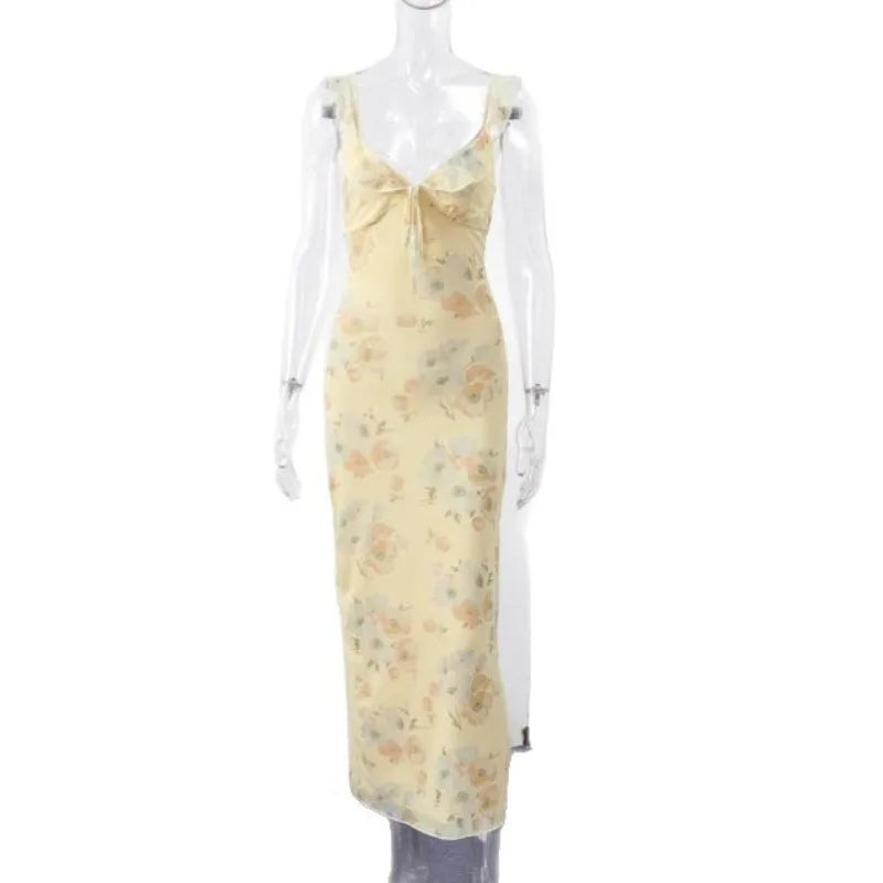 Vestido Corto Floral Cruzado para Mujer | Vestido de Tirantes de Verano