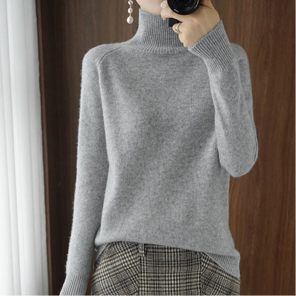 Jersey Cuello Chimenea para Mujer | Manga Raglán Básico