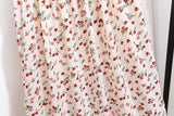 Vestido Midi Fruncido Floral para Mujer | Vestido de Verano Escote Cuadrado