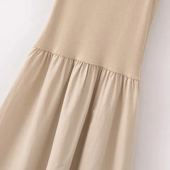 Vestido Largo Canalé para Mujer | Vestido Maxi de Tirantes Anchos de Verano