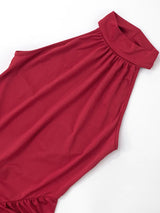 Vestido Largo Halter para Mujer | Maxi de Verano Entallado con Abertura