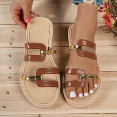 Sandalias Planas de Borlas para Mujer