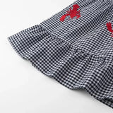 Vestido Largo de Verano para Mujer | Tirantes y Estampado de Cuadros, Bajo con Volante