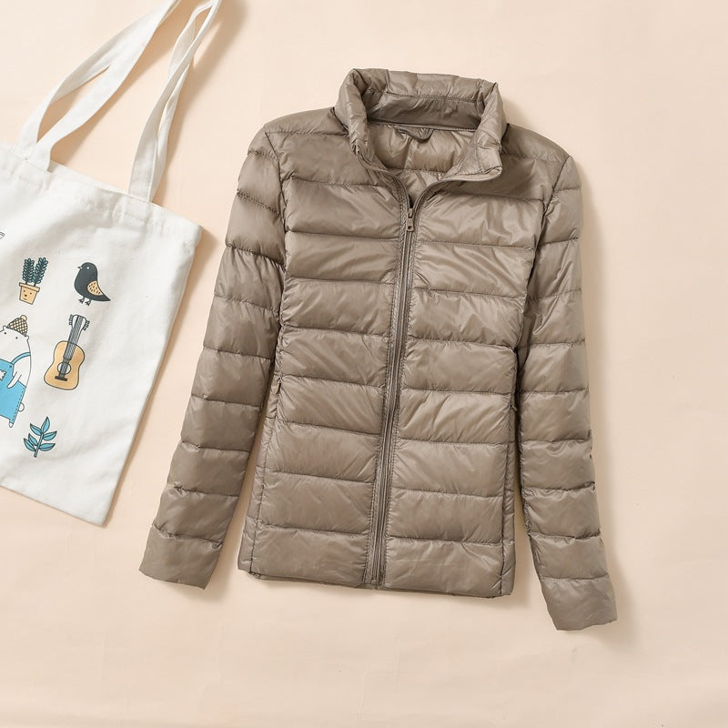 Chaqueta de Plumón Corta para Mujer | Plumífero Ligero Acolchado de Invierno