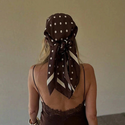 Fular de Satén Estampado para Mujer | Cuadrado 90×90