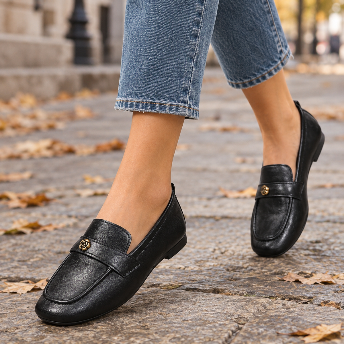 Mocasines Negros Negro - portada