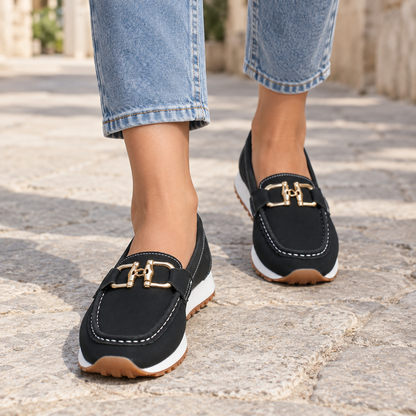 Mocasines Cómodos para Mujer – Negro